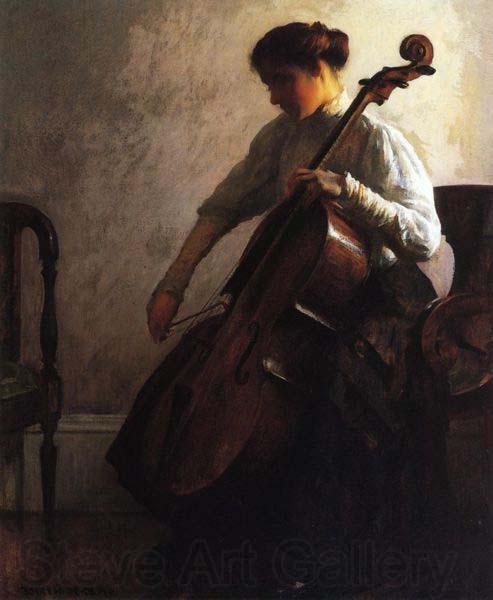 Joseph Decamp The Cellist Norge oil painting art
